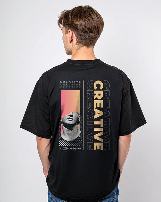 Tejarels Premium Oversized Printed Cotton T-Shirt – Unisex Streetwear Essential