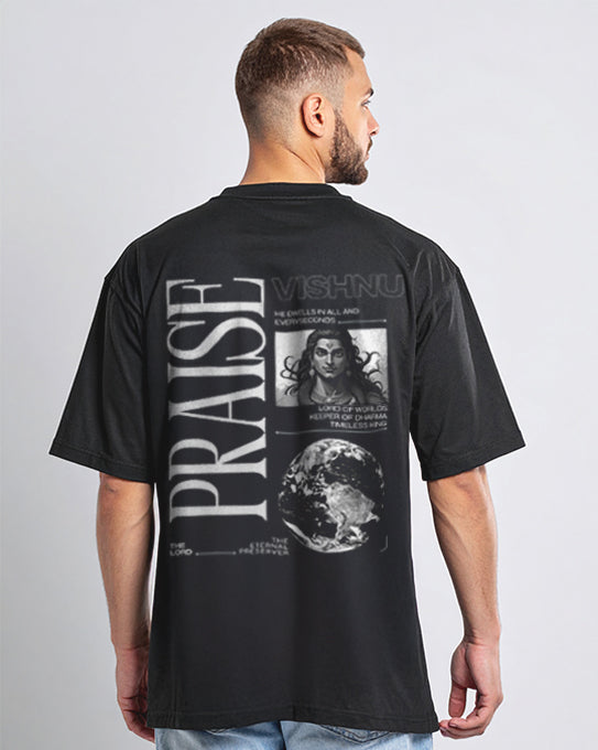 Tejarels Premium Oversized Printed Cotton T-Shirt – Unisex Streetwear Essential