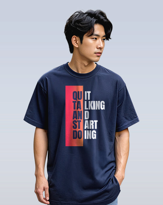 Tejarels Premium Oversized Printed Cotton T-Shirt – Unisex Streetwear Essential