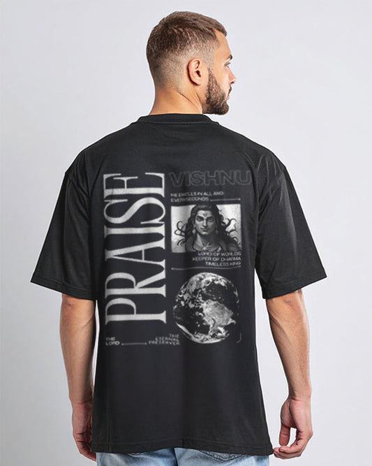Tejarels Premium Oversized Printed Cotton T-Shirt – Unisex Streetwear Essential