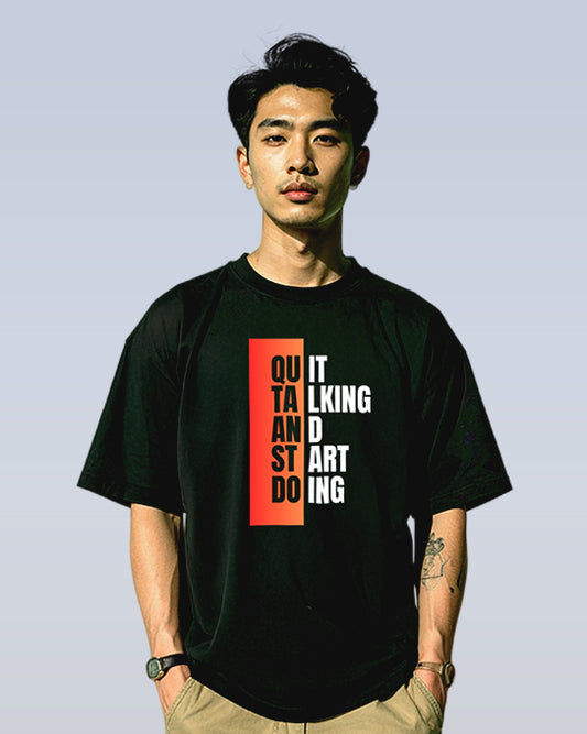 Tejarels Premium Oversized Printed Cotton T-Shirt – Unisex Streetwear Essential